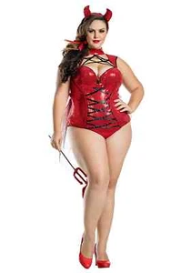 Pentagram Women's Devil Costume Plus Size 1XL - Picture 1 of 4