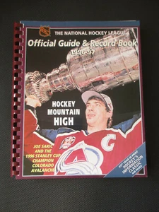 NHL Official Guide & Record Book 1996-97 Joe Sakic Avalanche Cover Spiral Bound - Picture 1 of 2