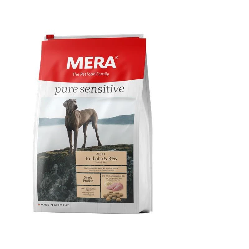 Mera Dog Pure Sensitive Truthahn & Reis | 4kg Hundefutter trocken - Bild 1 von 1