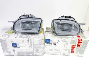 98-03 Mercedes R170 W210 W208 W202 Front Bumper Fog Light Lamp Set L R NEW OEM - Picture 1 of 12