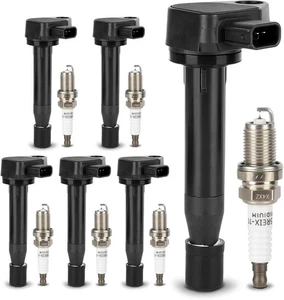 Bobina accensione UF242 e candela 4503 doppia iridio per Honda 1999-2010 Odys... - Foto 1 di 6