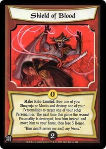 Shield of Blood - FOIL - Reign of Blood - Legend of the Five Rings CCG - Bild 1 von 6