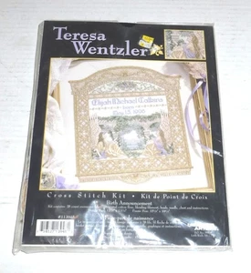 Kit punto croce annuncio nascita Teresa Wentzler vintage Leisure Arts #113948 NUOVO - Foto 1 di 3