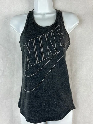 Nike Dri-Fit Youth Girls Heather Black and Grey Tank Top XL - Image 1 of 2