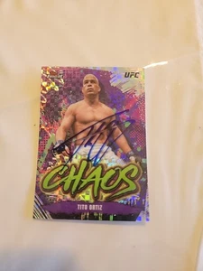 DAMAGED TITO ORTIZ AUTOGRAPH SIGNED TRADING CARD UFC  HEAVYWEIGHT CHAMPION - Picture 1 of 5
