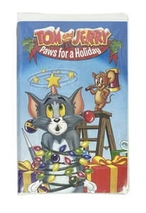 Tom and Jerry VHS Tape Paws For A Holiday Kids Christmas Winter Shows NEW Sealed - Picture 1 of 6