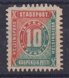 74901) Finnland Stadtpost Helsinki 10 Penni - Picture 1 of 1