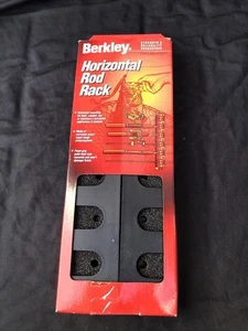Berkley Vertical 6 Angelrutenständer Wandhalterung - Schwarz - Schaumstoff Griffpolster - Bild 1 von 3