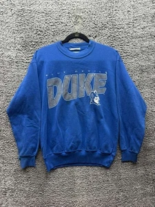 Vintage 90s Dodgers Duke Blue Devils Pullover Sweatshirt Blau Erwachsene Gr. M - Bild 1 von 12