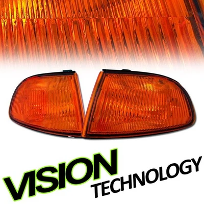 For 92-95 Honda Civic 2Dr EG/EG6 Amber Turn Signal Parking Corner Lights Lamps - Image 1 of 2