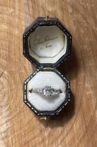 Platinum Oval Diamond Three Stone Trilogy Engagement Ring - Picture 1 of 6