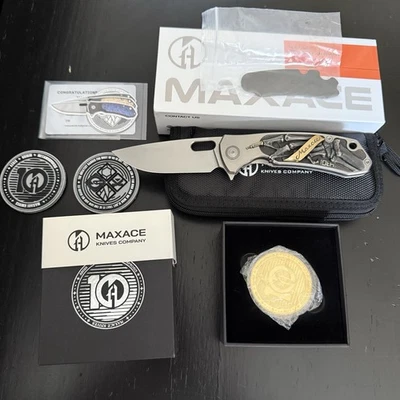 Maxace Balance With 10th Anniversary Custom Brass Inlay & Gold Plated Coin! - Image 1 of 4