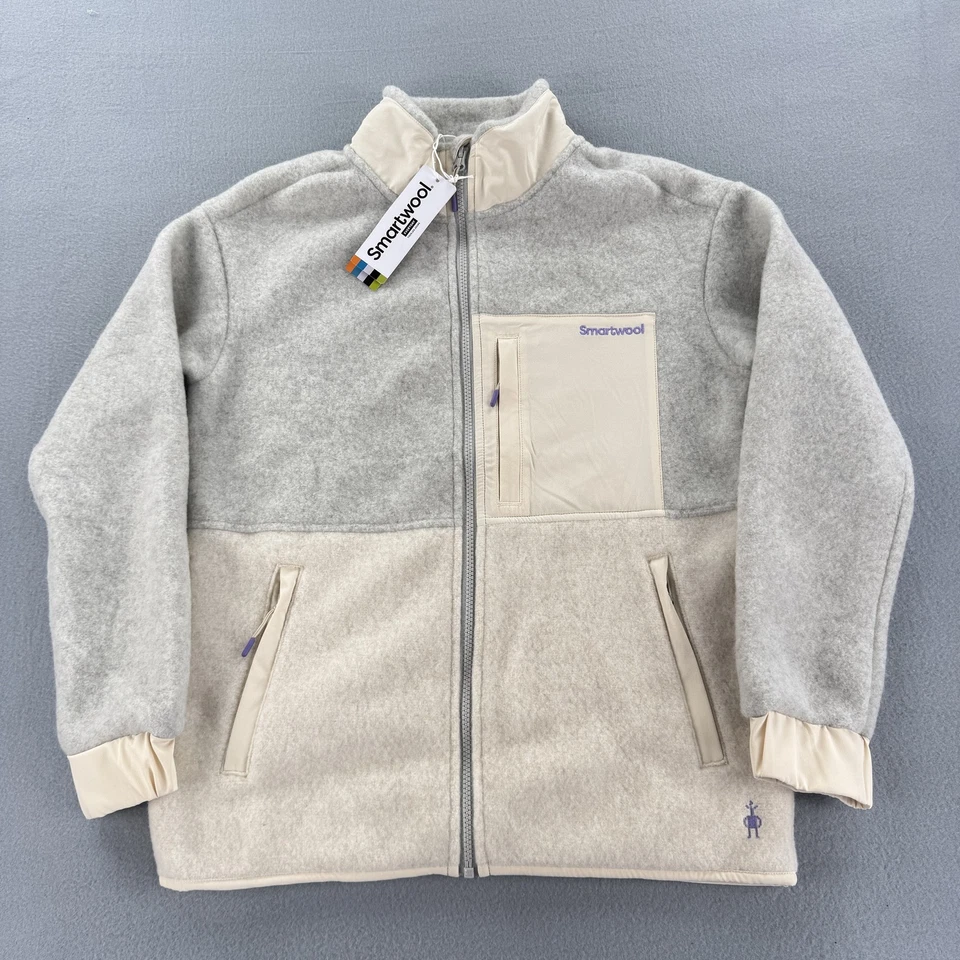 Chaqueta Smartwool Mujer Pequeña Cremallera Completa Lana Vellón Exterior Nueva Foto 1 de 4