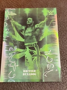 2025 Topps Chrome WWE x Cactus Jack British Bulldog Kings Of The Night SSP - Picture 1 of 2
