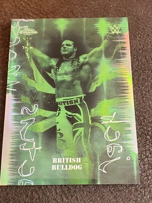 2025 Topps Chrome WWE x Cactus Jack British Bulldog Kings Of The Night SSP - Image 1 of 2