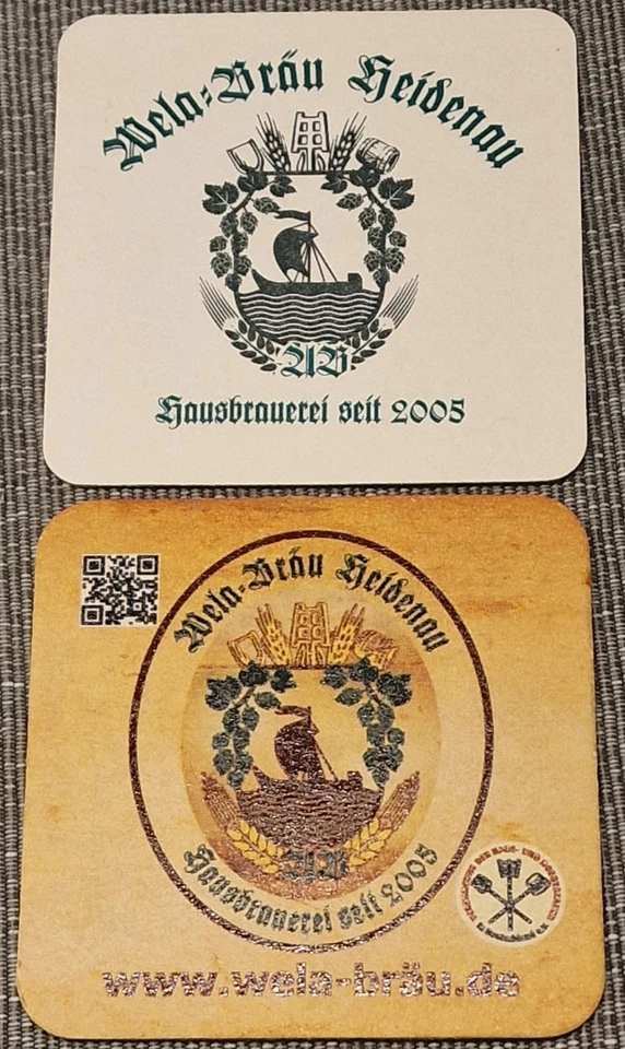 Microcervecería Hobbybrauer GHB - 2 tapas de cerveza Wela Bräu HEIDENAU - Imagen 1 de 1
