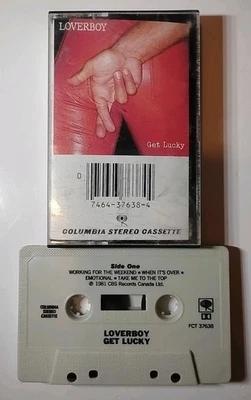 LOVERBOY Get Lucky Audio Cassette Tape Original Vintage FCT 37638 Classic Rock - Image 1 of 3