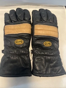 Vtg 70’s Bates Leather Motorcycle Ski Gloves Mens Med - Bild 1 von 9