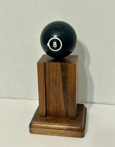 Vintage Pool Trophy Billiards ๐ฑ 8 Ball Trophy Weyhing Bros  - Picture 1 of 11