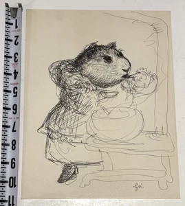GARTH WILLIAMS ART ORIGINAL PRELIMINARY DRAWING EX HERITAGE ESTATE AUCTION - Picture 1 of 6