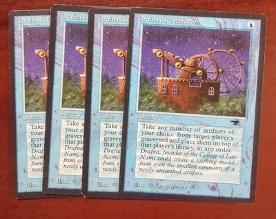 DRAFNA'S RESTORATION x4 mtg EX-NM Antiquities 4 Common - Image 1 of 3