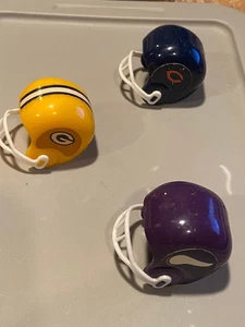 1980er NFL Gumball Football Helme NFC Central 3 Helme gebraucht mit Gebrauchsspuren BT1 - Bild 1 von 9