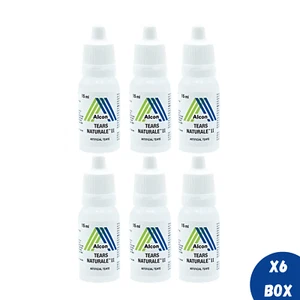 6x Alcon Tears Naturale II 15ml Lubricant Soothing & Moisturizing Eye Drops - Picture 1 of 6