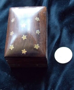 Rosenholz gewölbte Schmuckschatulle klein - Bild 1 von 6