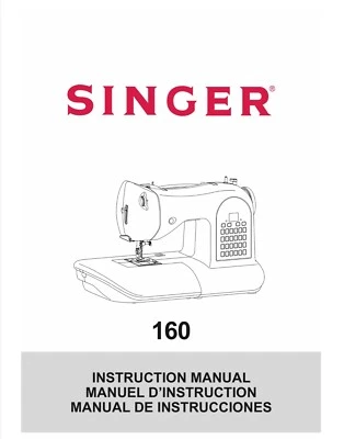 Manual de instrucciones de la máquina de coser Singer 160 encuadernado Foto 1 de 4