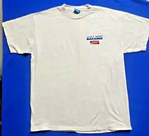Coca-Cola Bacardi Drink "Just add Coke" "Get Real" Vintage T-Shirt Men's Size XL - Picture 1 of 20