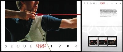 Pacote de apresentação Austrália 1988 Jogos Olímpicos de Seul MNH XF completo Z756 - Imagem 1 de 3