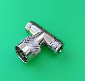 (1 PC) N TEE Type Connector - 1 Male to 2 Female - USA Seller - Picture 1 of 3