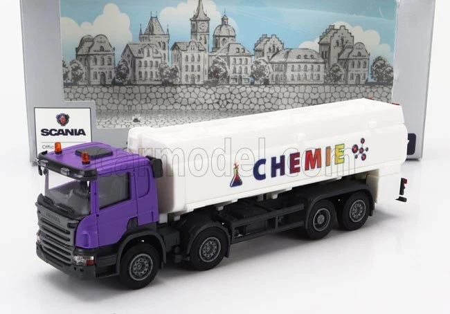 1/87 BREKINA PLAST - SCANIA - P124.860 TANKER TRUCK CHEMIE 3-ASSI 1988 OLM012 - Immagine 1 di 1