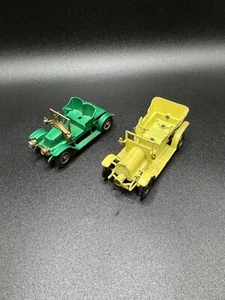 Set of 2 Vintage Matchbox Models of Yesteryear Y16 1904 Spyker & Y2 1911 Renault - Picture 1 of 11