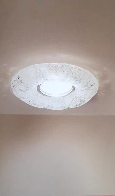 FARETTO INCASSO SIRIO F CRISTALLO GRANIGLIA LEUCOS PER LAMPADINA ALOGENA O LED - Immagine 1 di 4