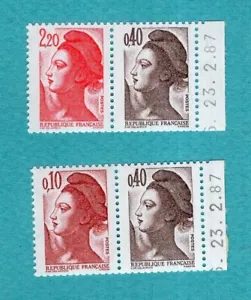 France 2179a + 2376b Marianne Liberté new ** MNH. - Picture 1 of 1