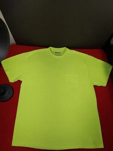 Walls Herren T-Shirt Large Warnschutz Gelb Tasche Kurzarm - Bild 1 von 8