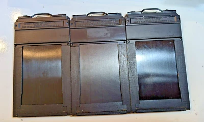 3 Graflex Type 5 - 2 1/4 x 3 1/4 medium Format Graphic Cut Film Holders Vintage - Image 1 of 4