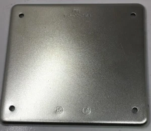 S1002-TB THOMAS & BETTS SHEET STEEL BLANK 2-GANG COVER - Imagen 1 de 3