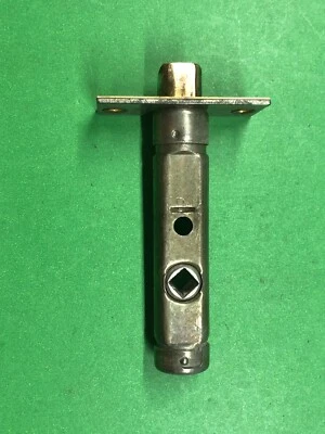 Pomo de puerta de perno vintage "RUSSWIN" pátina de latón "UNO", recuperado (M1429) Foto 1 de 4