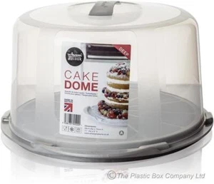 Wham Deep Round Cake Carrier Cheese Dome Deep Carry Case Plastic Storage 15cm - Picture 1 of 4
