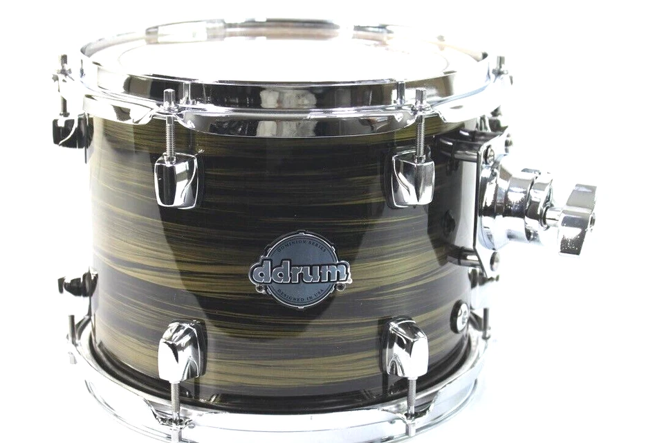 ddrum Dominion Birch 10 x 8  Rack Tom Drum - Brushed Olive Metallic  NEW #R5206 - Image 1 of 4