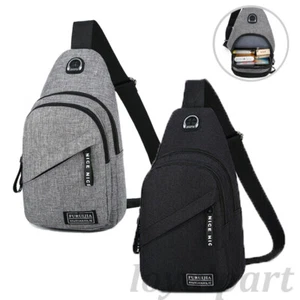 Bolso Bandolera Bolso de Pecho Mochila de Viaje Deportiva Bandolera Bolso de Mano Paquete de Hombro para Hombres - Imagen 1 de 14
