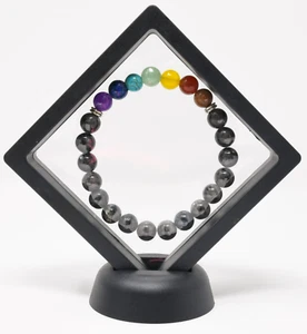 7 Chakra Labradorite Gemstone Bead Charm Bracelete Jewelry NEW - Picture 1 of 5