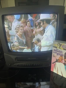 14 Inch Matsui TVR190 CRT Retro Gaming TV Monitor VCR Combo RGB Scart 240p VGV - Picture 1 of 8