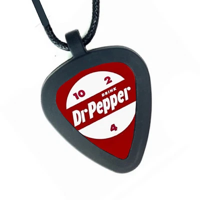 Doctor Dr. Pepper Soda Drink 10 4 2 Pickbandz Real Guitar Pick Necklace - Image 1 of 2