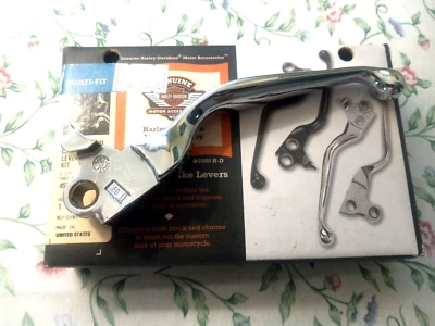 Palanca de embrague de freno Harley Davidson cromada única nueva caja original abierta Foto 1 de 4