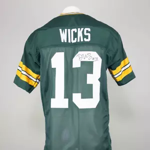 DONTAYVION WICKS - Maglia personalizzata firmata/autografata Green Bay Packers #13 - Foto 1 di 1