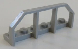 LEGO tren / tren - vagón - extremo / barandilla 1 x 6 (2 piezas), gris claro # 6583 - Imagen 1 de 2