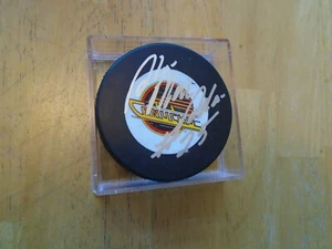 Al MacAdam Autographed Vancouver Canucks Puck - Picture 1 of 3